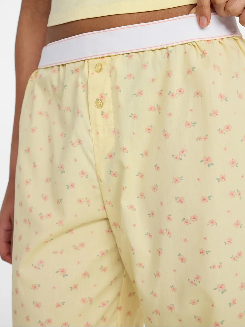 No Boundaries Sleepwear Boxer Pants, Women's XS-XXL | Walmart (US)