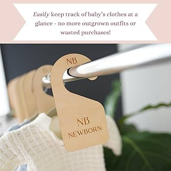 Modern Double-Sided Baby and Toddler Closet Dividers, Nursery Closet Organizers \u2013 Set of 7 D... | Amazon (US)