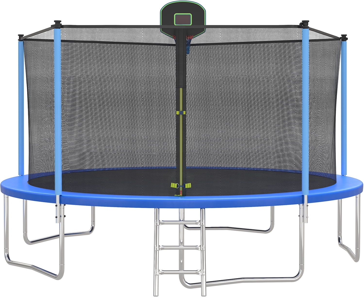 SEGMART 14ft Blue Trampoline for Kids with Basketball Hoop/Ladder,L | Walmart (US)