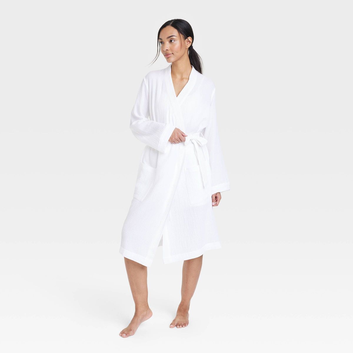 Women's 100% Cotton Gauze Robe - Stars Above™ | Target