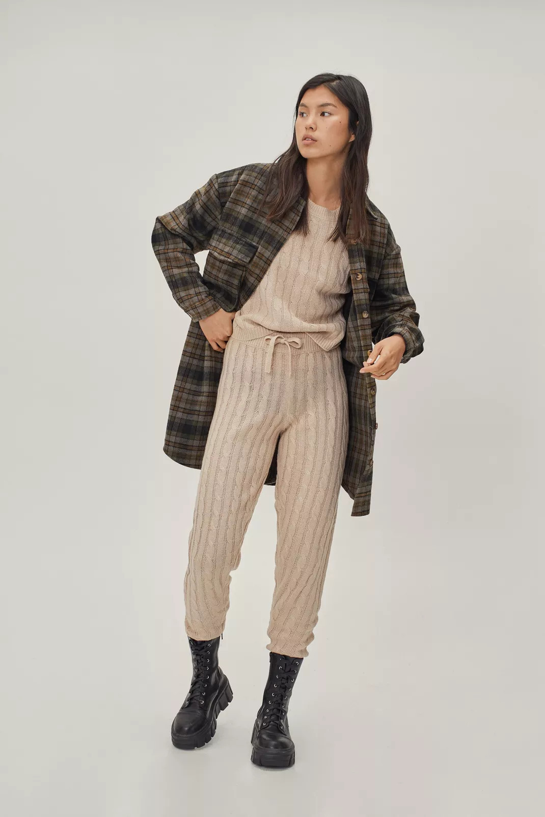 Cable Knit Sweater and Pants Set | Nasty Gal (US)