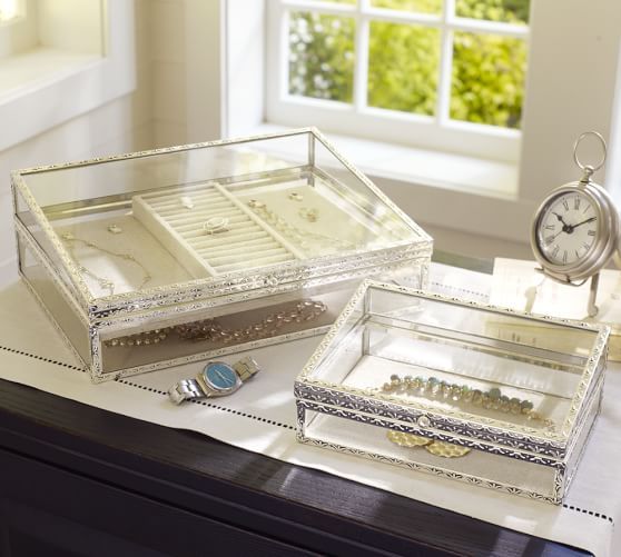 Antique Silver Jewelry Boxes | Pottery Barn (US)
