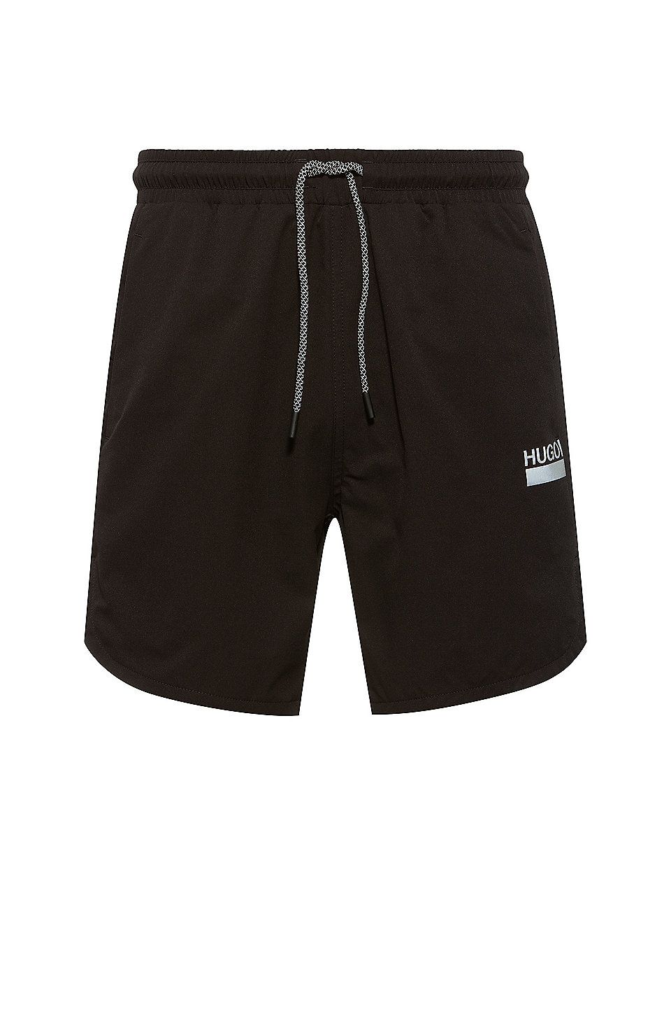 HUGO - Quick-dry stretch swim shorts with reflective details | Hugo Boss (UK)