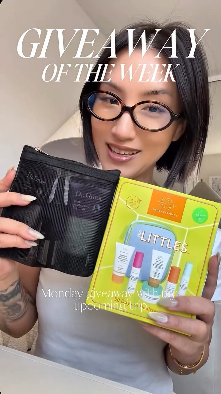 Monday Giveaway – Travel Beauty Essentials ✈️✨

Since I’m getting ready for vacation, I thought it’d be the perfect time to share 2 amazing travel-friendly bundles with one lucky winner! 🌴

🧴 Drunk Elephant The Little Kit – six mini skincare must-haves to brighten, hydrate, protect & refresh your skin on the go.

💆‍♀️ Dr. Groot Hair Care Travel Set – shampoo, conditioner & scalp serum to keep your hair healthy and strong no matter where you are.

How to Enter:
1️⃣ Follow me and subscribe to my Gl4maway Channel 
2️⃣ Like this post ❤️
3️⃣ Tag 2 friends who’d love these travel sets (1 comment = 1 entry, unlimited!)
4️⃣ Bonus: Share this post to your IG story + each tag follow is additional entry too!

Giveaway ends FRIDAY 9/5 🤗 Winner announced on my channel! 

#weeklygiveaway #travelbeauty #drunkelephant #drgroot #vacationessentials

#LTKOver40 #LTKBeauty #LTKTravel