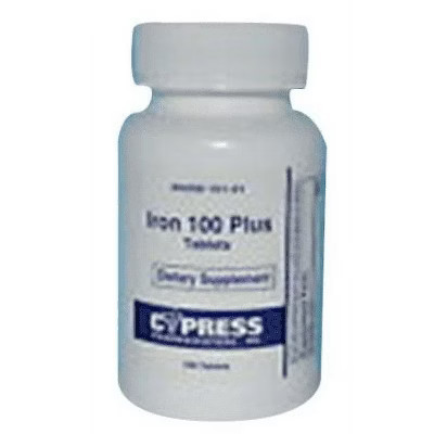 Cypress Iron 100mg with Vitamin C Tablets Energy, Red Blood Cell & Immune Support Supplement 100 Ct | Target