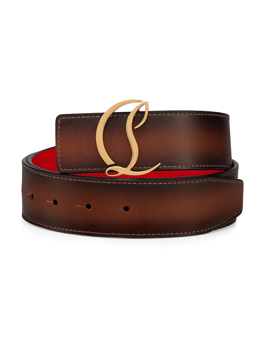 Men's Logo Belt - Brown - Size 36 | Saks Fifth Avenue