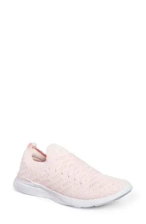 APL TechLoom Wave Hybrid Running Shoe in Bleached Pink /White /Clear at Nordstrom, Size 11 | Nordstrom