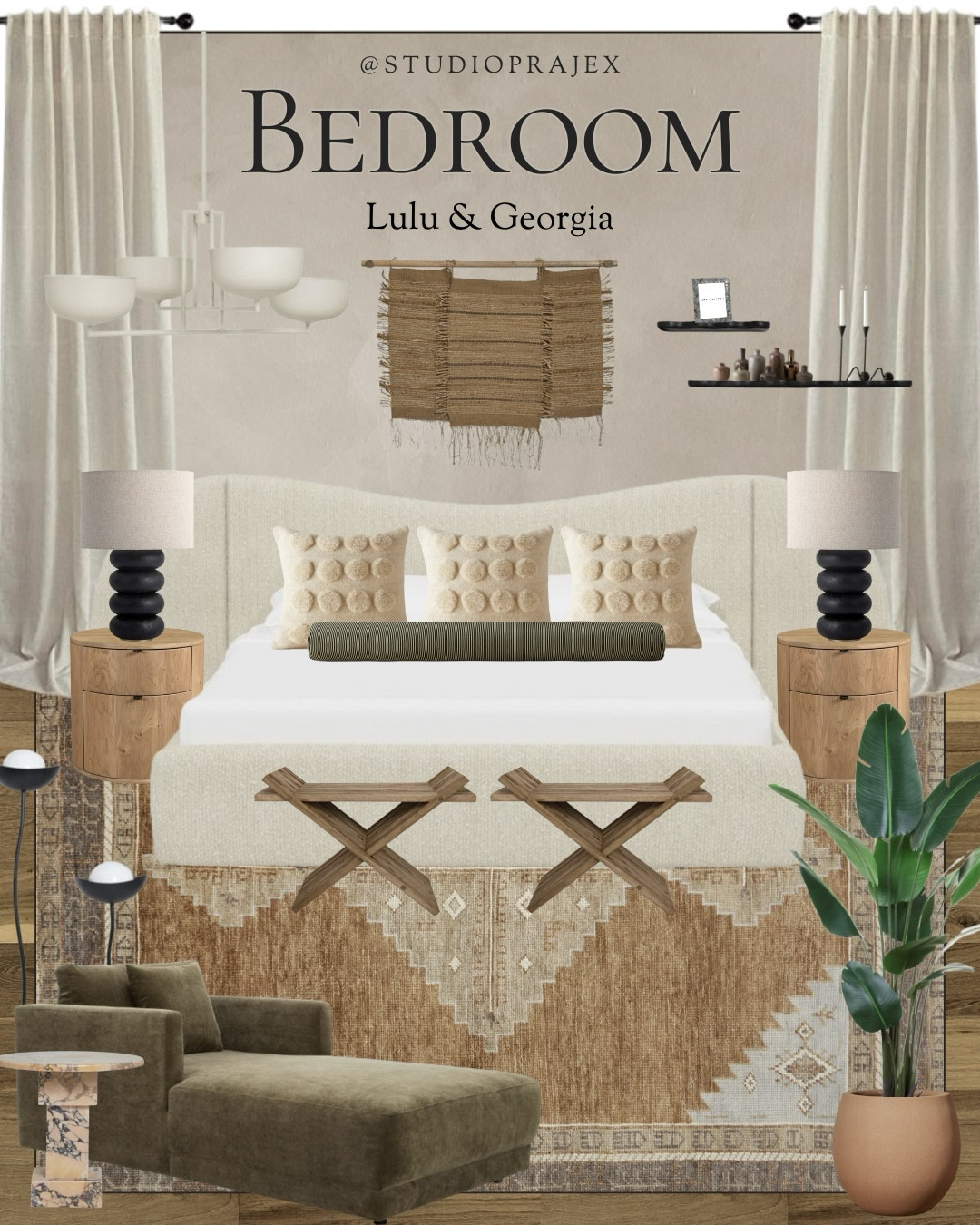 I will start by saying, I know this style is not for everyone! But if you love global, textural, natural and Tulum inspired interiors then this one if for you! Or maybe even looking for vacation home inspo? Ooooh yes

Paints shown:
1 - James Alexander limewash in Argilla Francese 
2 - Green Smoke by Farrow & Ball
3 - blank for your own selection!

home | home decor | interior design | interior designer | bedroom inspo | Lulu and Georgia | neutral bedroom | table lamp | lighting | area rug | bedroom chair | living room chair | designer look for less | wall decor | ottoman | stool | pillows | bedroom furniture | bedroom nightstands | home furniture | modern bedroom | vacation home | modern home | beach house decor 

#LTKHome #LTKFamily #LTKStyleTip