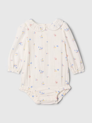 Baby Ruffle Gauze Bodysuit | Gap (US)