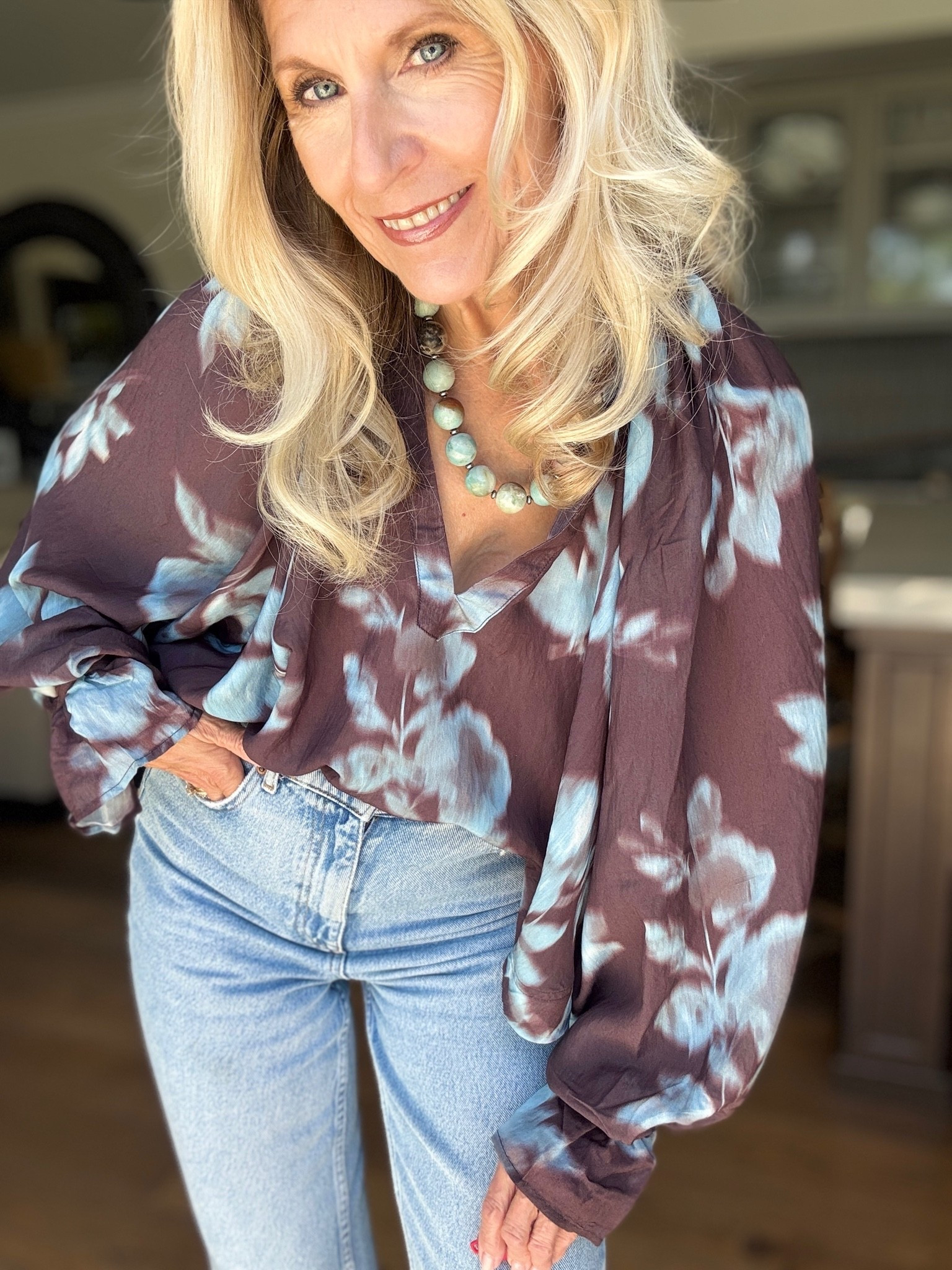 This may not be surprising,
but according to In Style and Harper’s Bazaar, Dark Florals will be trending for Fall. Welcome to my Style Series on Fall Trends.

I know, we’ve done this Dark Floral trend before and this top is such a beautiful example. @anthropologie Easy enough to wear right now because of the nearly sheer fabric, but add a jacket when it gets chilly and this print will still be going strong.

All trends are not for everyone but this floral is such a fresh take on this trend it’s hard not to love. Besides it’s such a great flowy top with these light denim jeans.

 I will link everything I’m wearing.

Follow me for more 50+ style inspiration.

#LTKootd #LTKOver40
