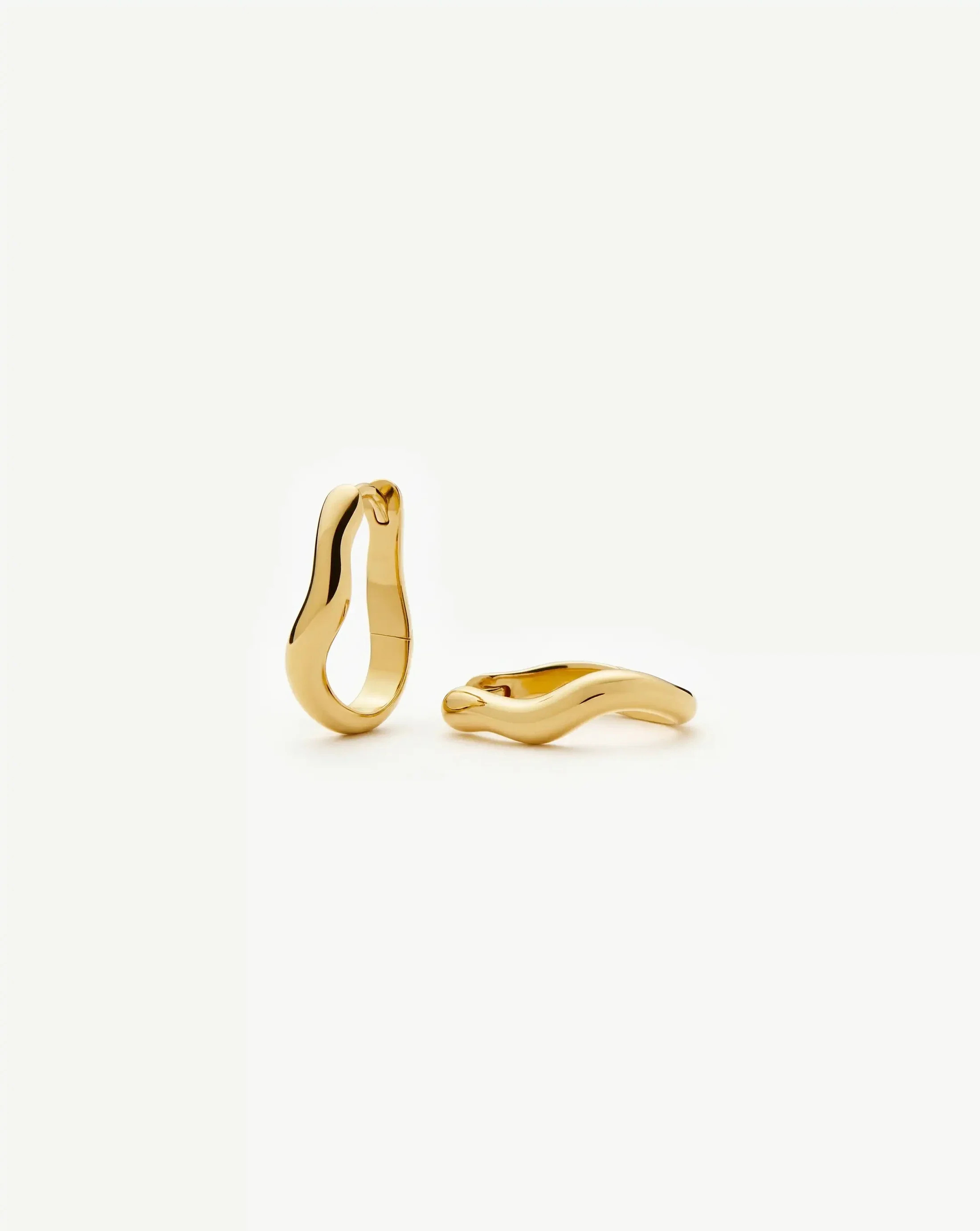 Molten Classic Small Hoop Earrings in Gold | Missoma UK | Missoma UK