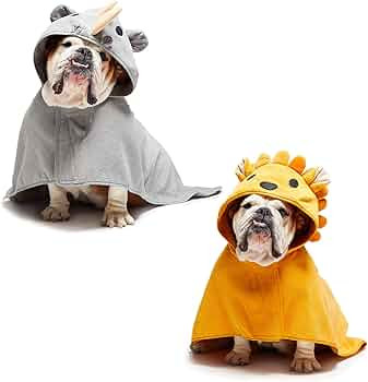 Barkbox - Premium Absorbent Hooded Dog Bathrobe Towel Bundle - Quick Drying Pet Towel for Bath & ... | Amazon (US)