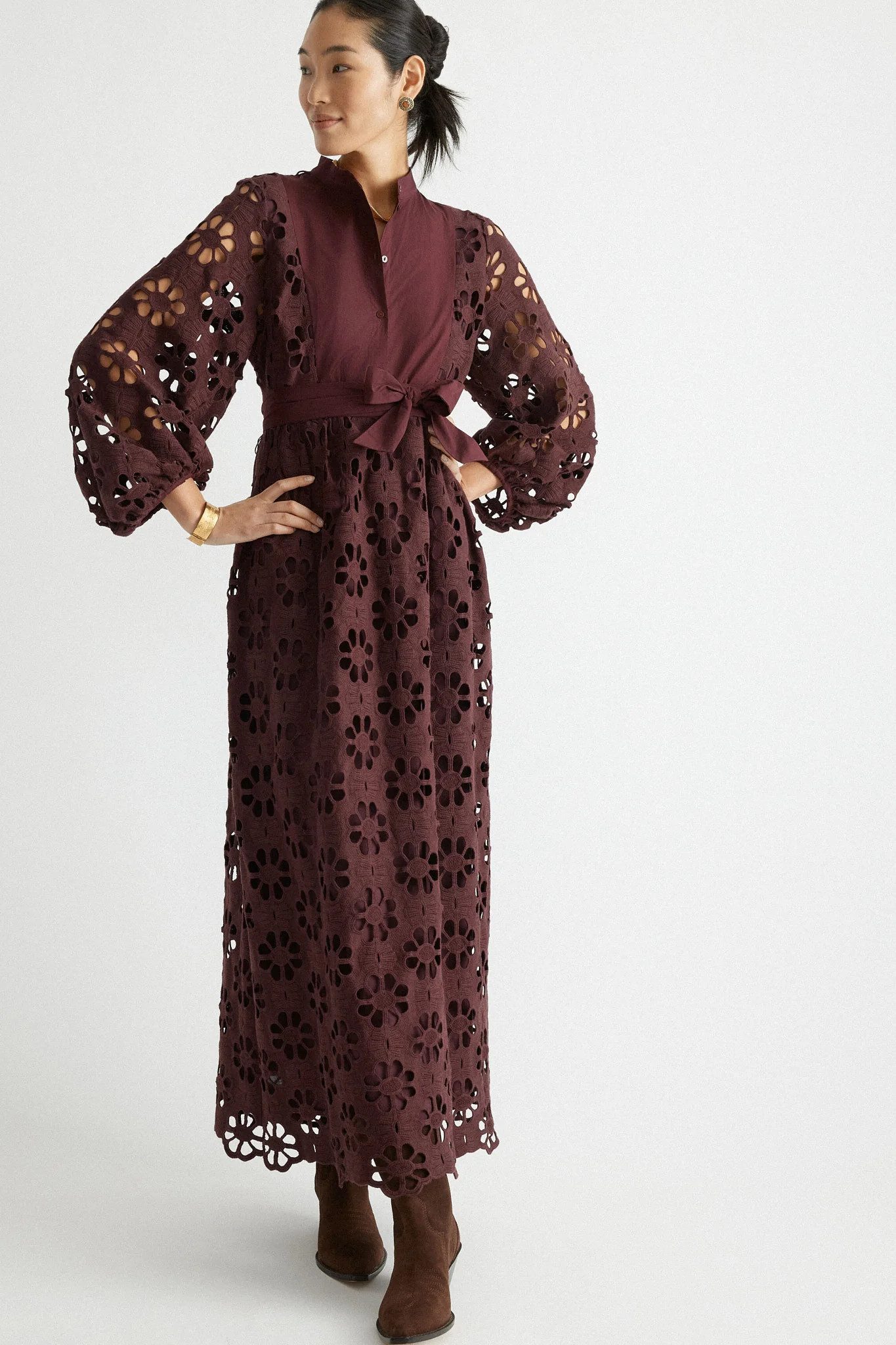 Merlot Lace Calliope Dress | Tuckernuck (US)