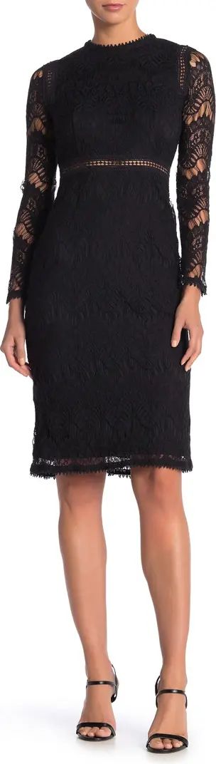 Lace Long Sleeve Midi Dress | Nordstrom Rack