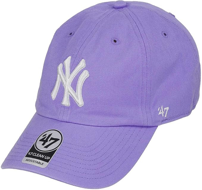 '47 New York Yankees Clean Up Dad Hat Baseball Cap - Lavender | Amazon (US)