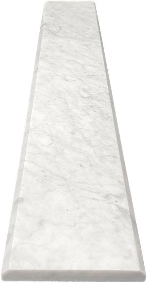 Tenedos Carrara Marble Threshold Saddle – 4x36 Polished Natural Stone Floor Transition Piece fo... | Amazon (US)