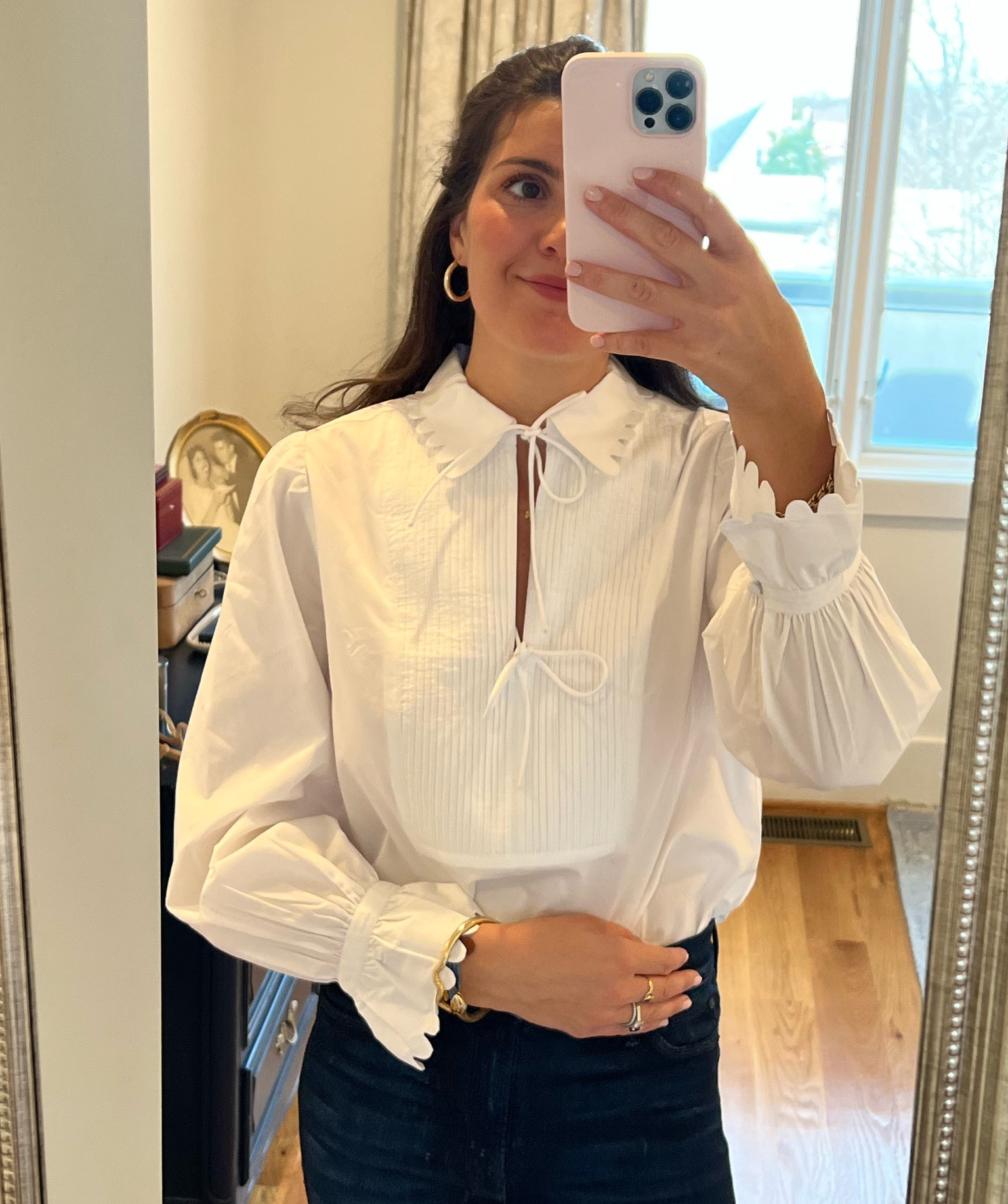 How cute is this little J. Crew top I just got? Only $70 if you sign up for a J. Crew account!

#LTKstyletip #LTKsalealert #LTKunder100