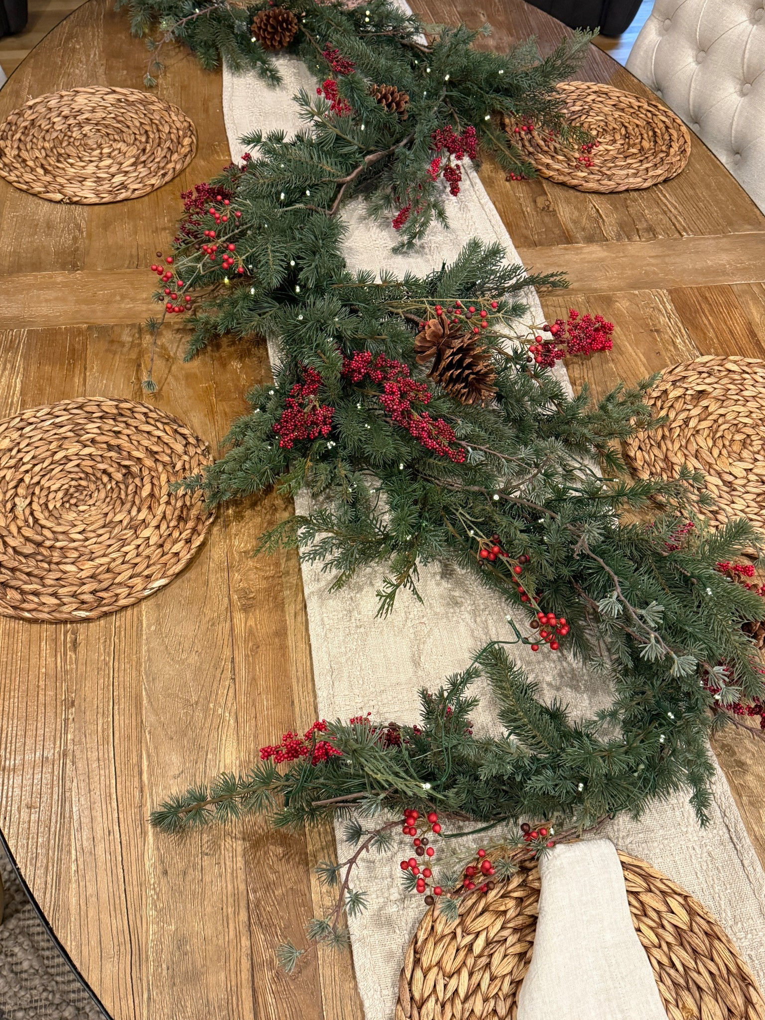Christmas table setting decor… so far! 

#LTKSeasonal #LTKHome #LTKHoliday