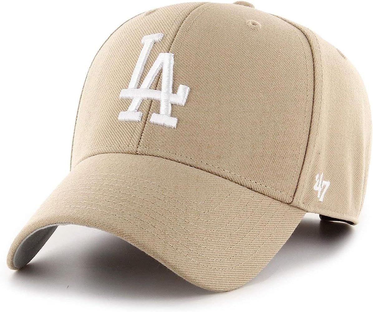 '47 Los Angeles Dodgers MVP Adjustable Hat Baseball Cap - Khaki | Amazon (US)