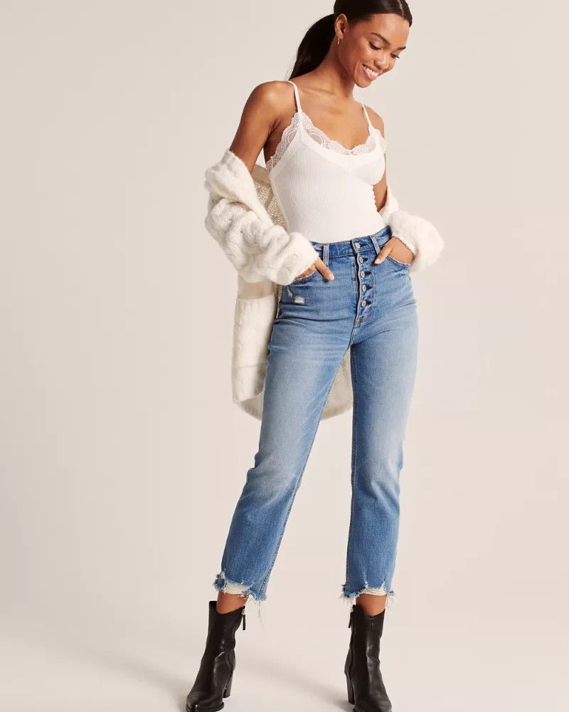 Lace-Trim Cami Bodysuit | Abercrombie & Fitch US & UK