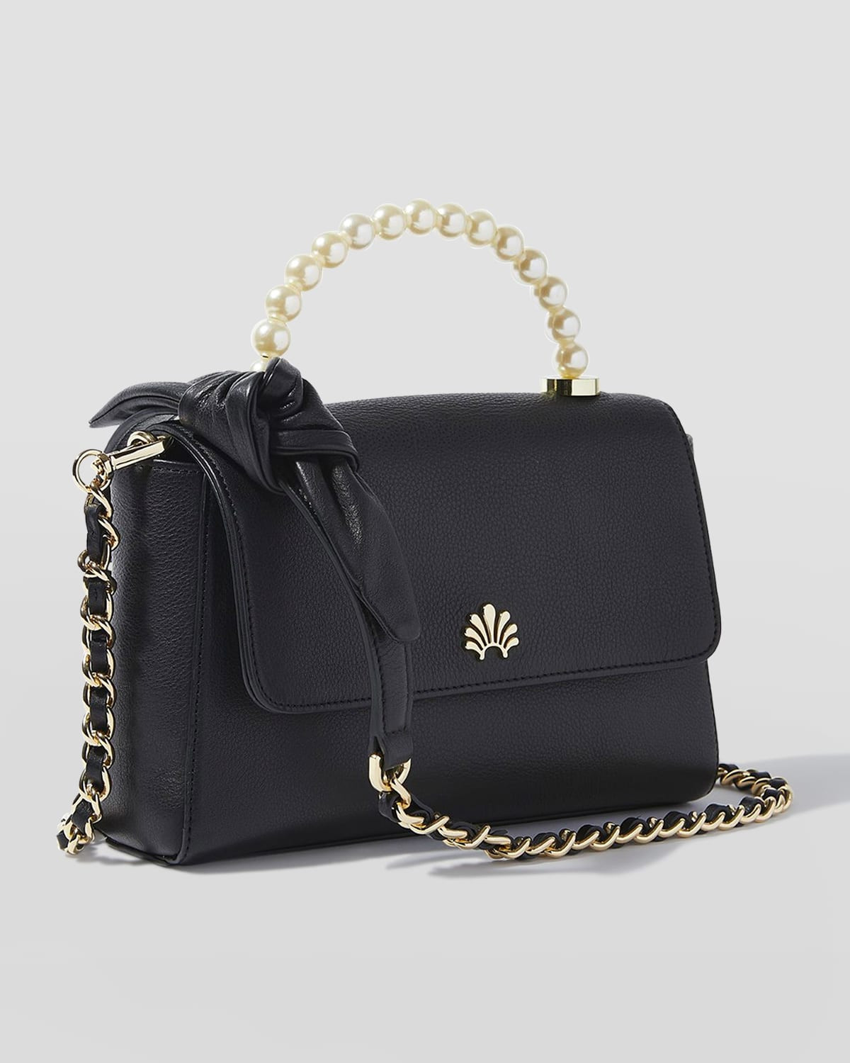 Tabitha Flap Leather Crossbody Bag | Neiman Marcus