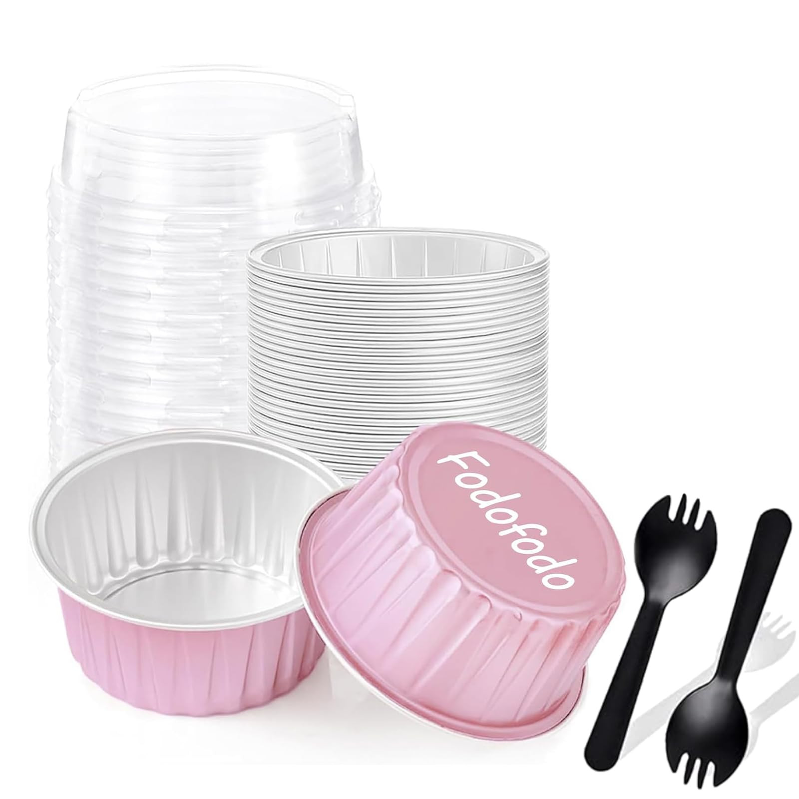 25PCS Round Mini Loaf Pans with Lids,Mini Cake Pans with Lids,Disposable Ramekins Baking Cups Muf... | Amazon (US)