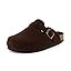 CUSHIONAIRE Hana Cork Footbed Clogs for Women, Slip On Fall Shoes | Amazon (US)