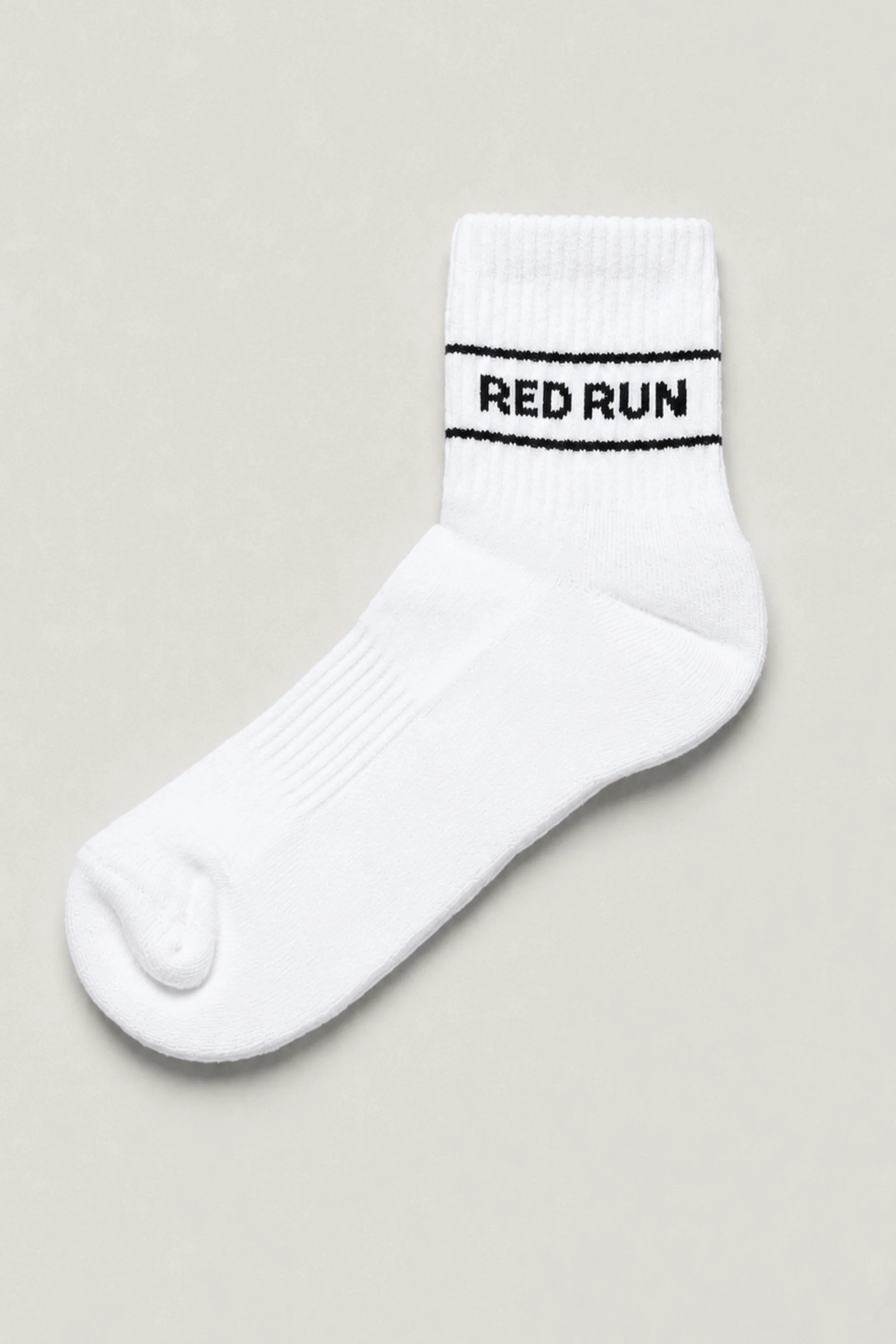 Active Ankle Sports Sock - White | Red Run (UK)