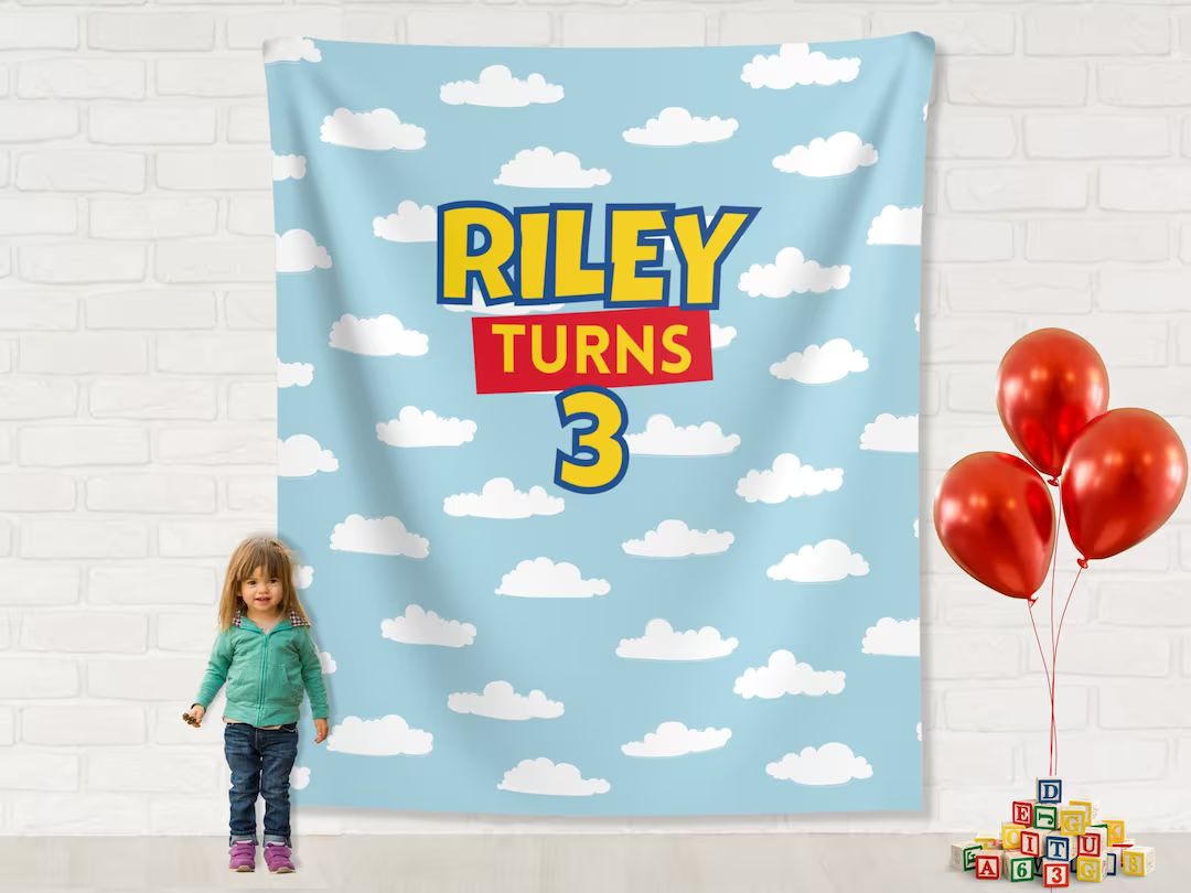 Custom Toy Story Inspired Birthday Backdrop  Personalized - Etsy | Etsy (US)