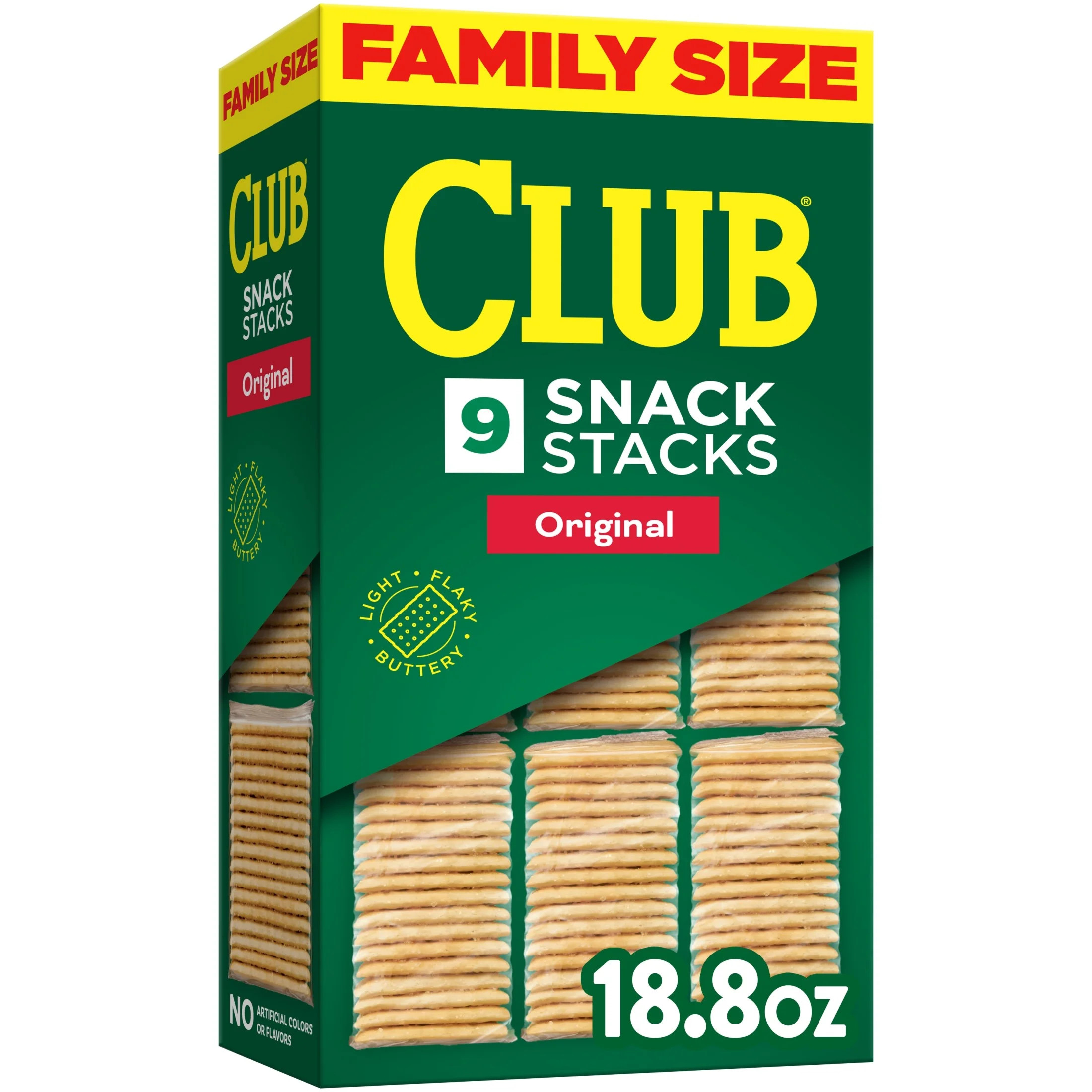 Club Snack Stacks Original Crackers, Lunch Snacks, 9 Count | Walmart (US)
