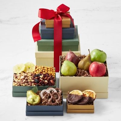 Manhattan Fruitier Fruit, Confection And Snacks Gift Tower   Only at Williams Sonoma       $79.95 | Williams-Sonoma