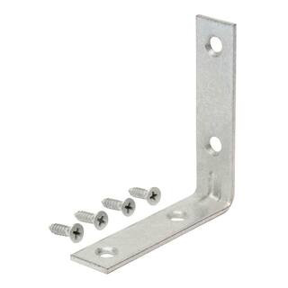 3 in. Galvanized Corner Brace (4-Pack) | The Home Depot
