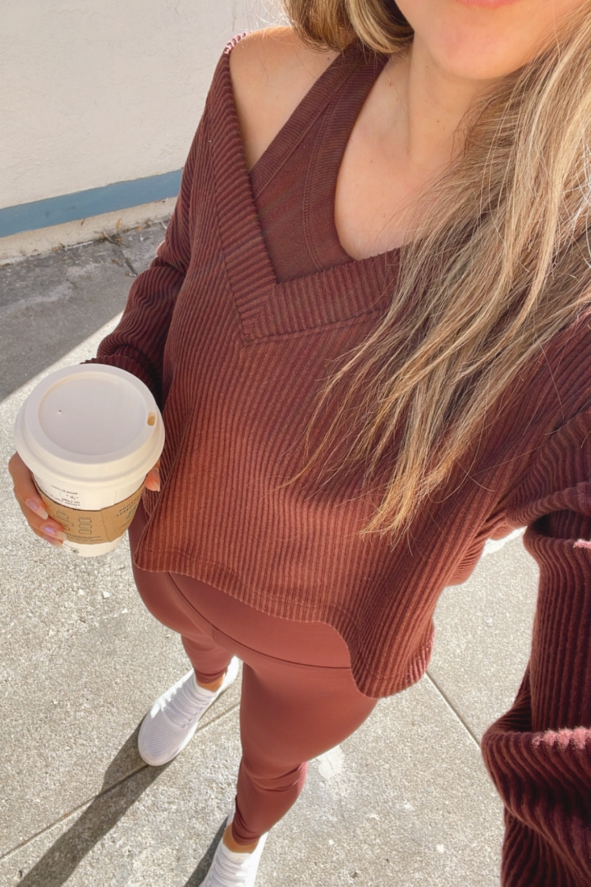 Alo workout set
Top and leggings- s
Sports bra top- m
White apl sneakers- size up 1/2

Brown Workout set, casual outfit, petite, 7/8 leggings

#LTKstyletip #LTKfit #LTKSeasonal