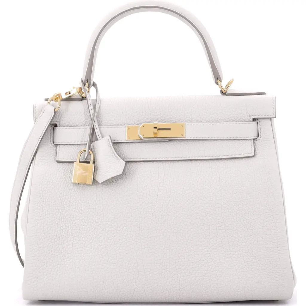 Pre-Owned Hermes Kelly Handbag Light Togo with Gold Hardware 28 in Beton at Nordstrom, Size Small | Nordstrom