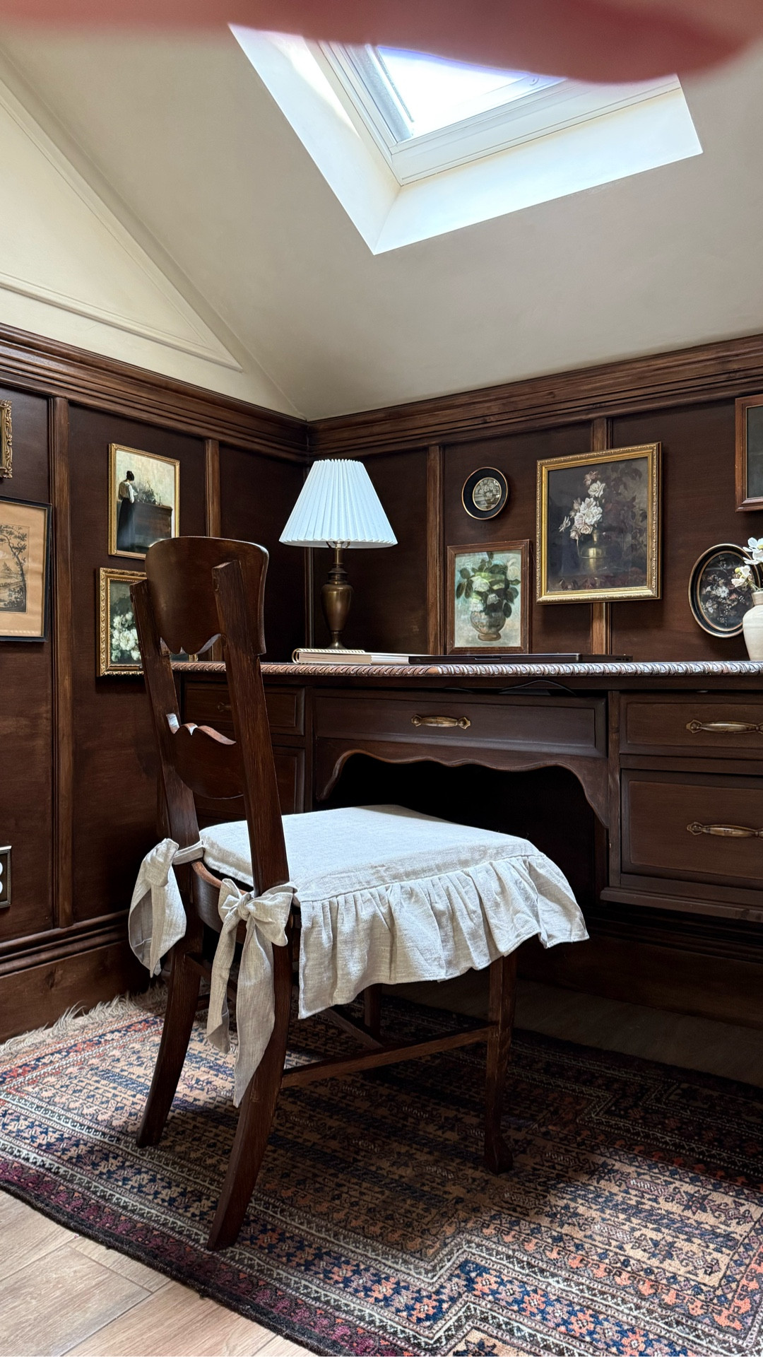 When creativity strikes, it can’t wait 🤪 found this cutie on the side of the road and knew it would be perfect as my new desk chair. 

I sanded it down, and gave a cost of my favorite dark walnut gel stain and topped it off with the cutest ruffled cushion! 

I bought some foam for the insert at hobby lobby but linked some below that would work too! 

#LTKHome