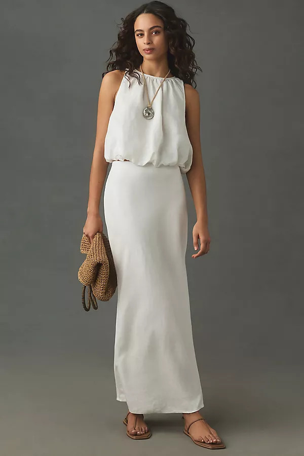 The Tilda Maxi Slip Skirt: Linen Edition | Anthropologie (US)