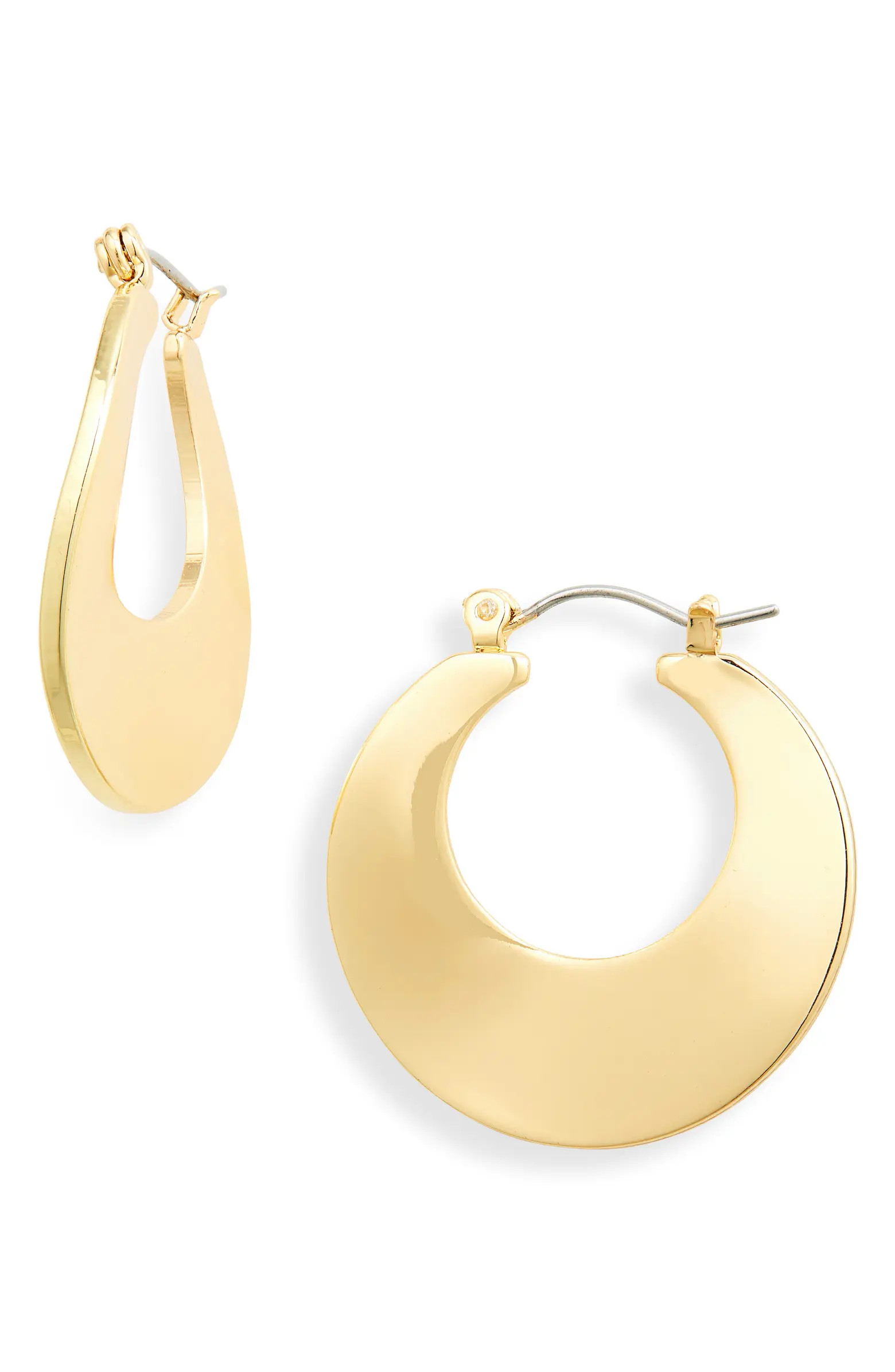 Nordstrom Wide Tapered Hoop Earrings | Nordstrom | Nordstrom