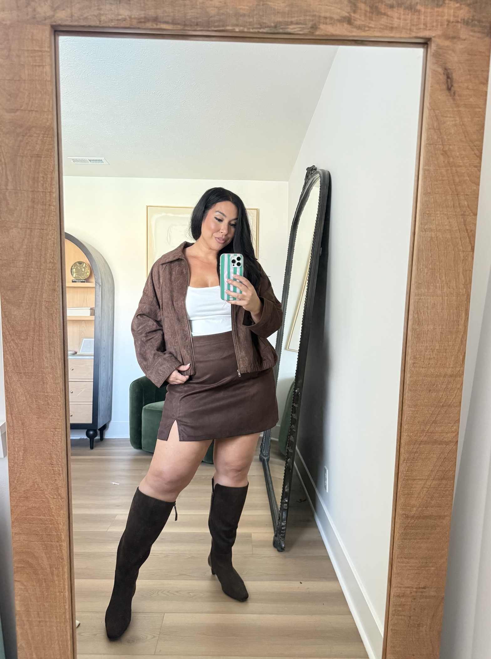 Obsessed with this skirt and jacket! So cute and so affordable!

Top: XL
Jacket: XL
Skirt: XL Tall

Fall outfits, mid size outfits for fall, affordable outfit ideas, affordable style, old navy fashion

#LTKootd #LTKSeasonal #LTKMidsize