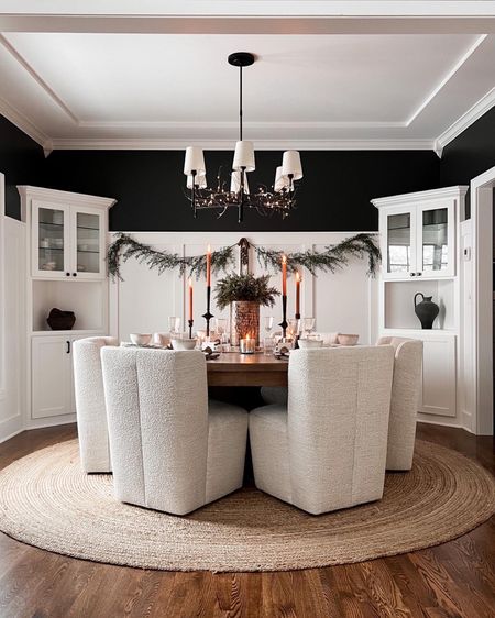 Holiday dining room

Round rug, upholstered dining chairs, arhaus, round dining table, holiday dining room, holiday table setting 

#LTKstyletip #LTKHoliday #LTKhome