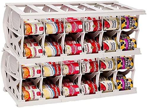 Shelf Reliance Pantry Can Organizers - Customizable Can Lengths - First In First Out Rotation - Stor | Amazon (US)