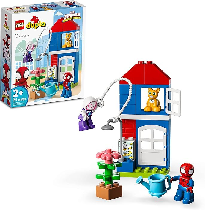 LEGO DUPLO Marvel Spider-Man’s House 10995, Spiderman Toy for Toddlers, Boys, and Girls, Spidey... | Amazon (US)