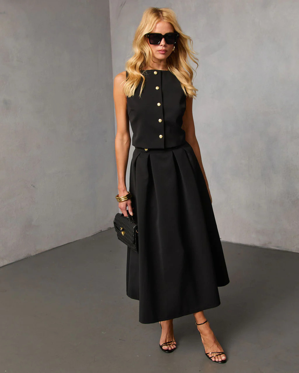 Velmira Buttoned Vest Top | VICI