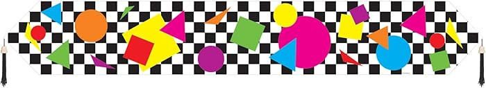 Printed Party Shapes Table Runner Party Accessory (1 count) (1/Pkg) | Amazon (US)