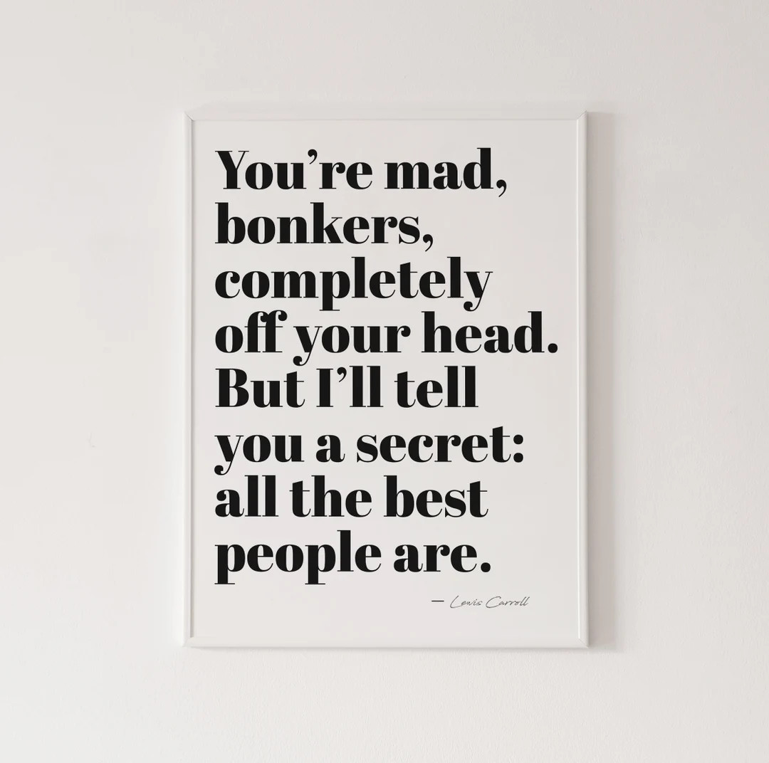 Digital Download You're Mad Bonkers Completely off Your - Etsy | Etsy (US)