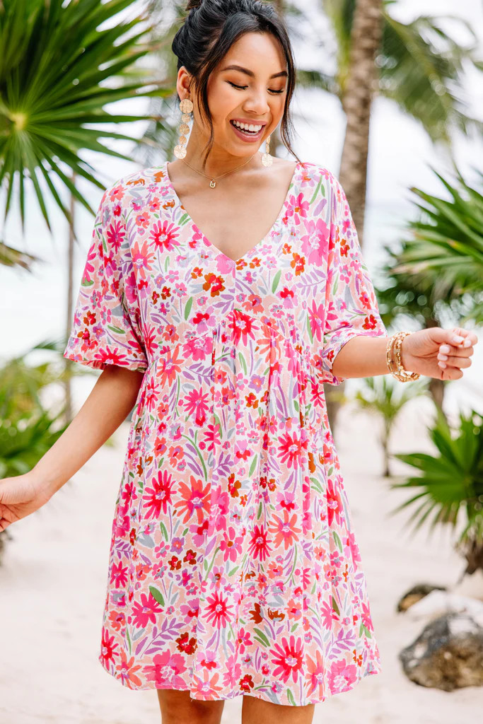From Now On Ivory White Floral Dress | The Mint Julep Boutique