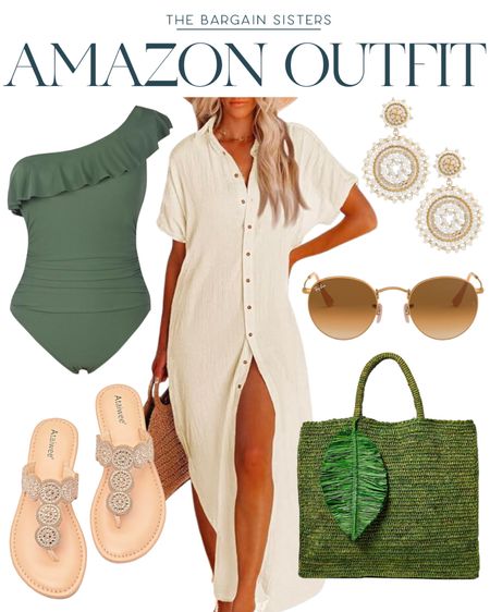 Amazon Outfit 

| Amazon OOTD | Amazon Fashion | Pool Outfit | Beach Outfit | Vacation Outfit | Swimsuit | Beach Bag | Sandals | Swim Coverup 

#LTKswim #LTKtravel #LTKstyletip