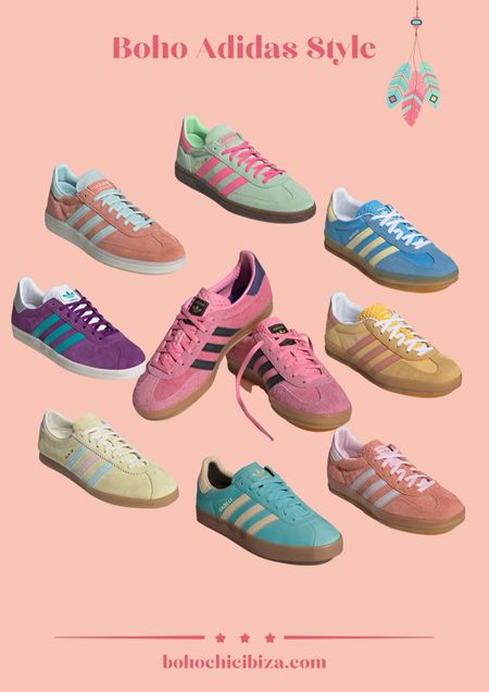 Combine your favorite Boho look with colorful Adidas sneakers
 🩵💜💛 
•
#bohosneakers #bohostyle
•
Follow my LTK Shop

#LTKsummer #LTKspring #LTKstyletip