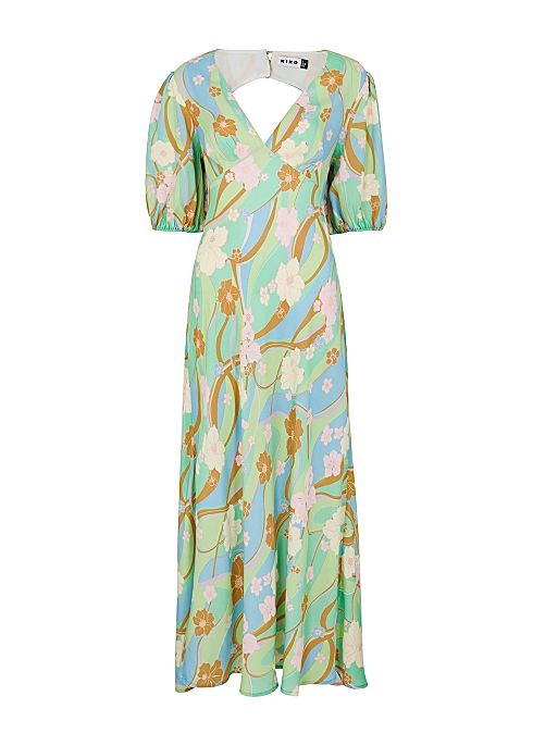 Steph floral-print crepe de chine maxi dress | Harvey Nichols (Global)