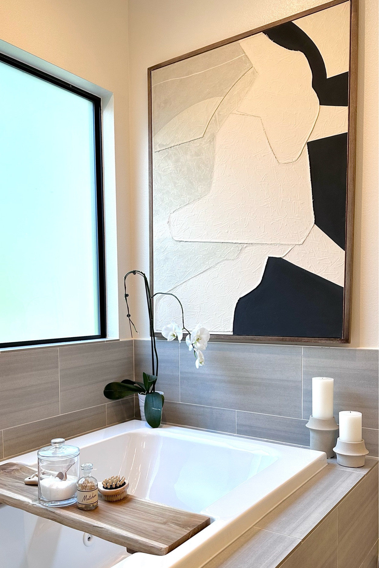 modern master bath upgrade unlocked 🔓

We created contrast when upgrading the boring greige countertops for beautiful quartz - pricey but durable and long lasting! Worth the price tag in my opinion. My client wanted to remove the oversized, builder-grade mirror and opted for individual black frame ones, which add more interest when mixed with modern sconces. The shower glass upgrade made a big impact and brought this bathroom out of the 2000s! The coordinating black plumbing fixtures, hardware, and lighting add a nice little pop to the bright white space. This client’s home has a mid century-modern vibe so we wanted the master bath to coordinate but still feel luxurious. 🛁 The best part? We stayed in budget! 

#LTKhome