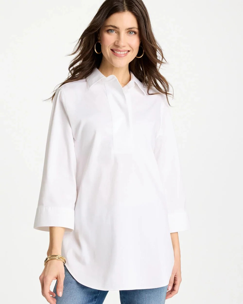 No Iron™ Stretch Popover Tunic | Chico's